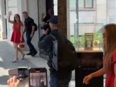 TŁUMY fanów czekały na Jennifer Lopez przed hotelem w Warszawie. Artystka wybrała się na luksusowe zakupy