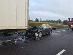 Wypadek na S7 pod Nidzicą. Nie żyją trzy osoby