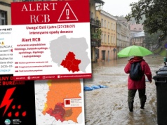 Wydano nowy alert RCB i ostrzeżenia pogodowe. Ryzyko powodzi błyskawicznych