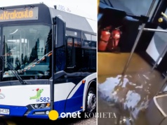 Obfite deszcze sparaliżowały Kraków. Woda wdarła się do autobusu miejskiego