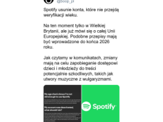 Spotify usunie konta bez weryfikacji wieku – ważna zmiana dla użytkowników