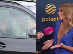 Agnieszka Kaczorowska zapytana o zdjęcia paparazzi z Marcinem Rogacewiczem. 