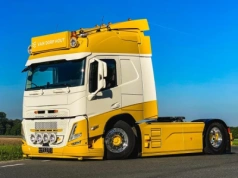 Volvo FM Electric po klasycznym tuningu, zupełnie niewyglądające na elektryka