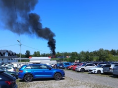 Pożar ciężarówki sparaliżował A4 pod Krakowem. Utrudnienia w stronę Rzeszowa