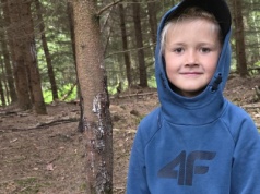 Pierwsze grzybobranie Maksa i taka sztuka! Prawdziwek nie mieścił mu się w rączce