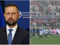 Kosiniak-Kamysz reaguje na skandaliczny transparent izraelskich kibiców