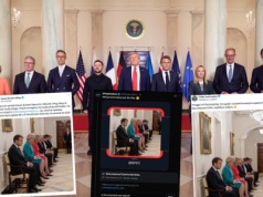 Prawicowe gwiazdy uwierzyły w fejka z przedstawicielami Europy czekającymi w przedpokoju na Trumpa