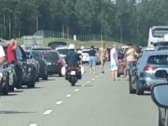 Totalny paraliż na S7! Kierowcy znaleźli nietypową rozrywkę