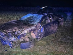 Pijany Ukr. dachował Toyotą (ZDJĘCIA)