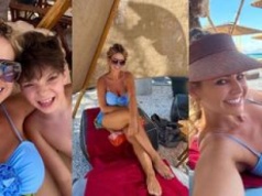 Maja Rutkowski tęskni za urlopem i prezentuje serię fotek w niebieskim stroju kąpielowym