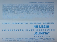 Jubileuszowe etapy Olimpii: lata 20., 40., 60. i dziś [ Olimpia ]