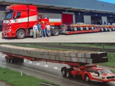Kiedyś Büssing z nadwoziem Forda, dzisiaj Actros z Faymonvillem na 10 osiach