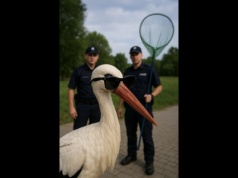 Bocian celebryta z Ostrowa został zatrzymany przez policję w innym mieście