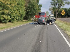 Wypadek komunikacyjny na DW 182! Nie żyje jedna osoba