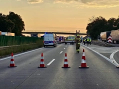 Tragedia na autostradzie A4. Zginął pieszy.