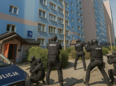 Akcja kontrterrorystów na ul. Wyszyńskiego. 18-letni Damian K. zatrzymany w głośnej sprawie