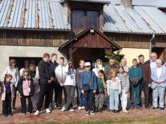 Dzieci z Litwy odwiedziły powiat szczycieński – było szkolenie z nurkowania i wspólne ognisko