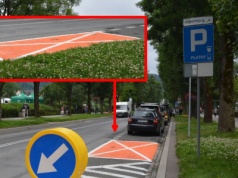 300 zł kary za parkowanie na pomarańczowej kopercie. Kierowcy nie wiedzą
