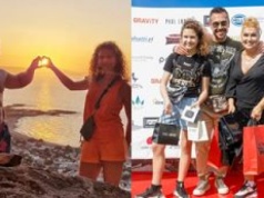 Mąż Katarzyny Skrzyneckiej świeci umięśnioną klatą, pozując z 13-letnią córką. Do kogo Alikia Ilia jest bardziej podobna?