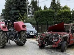 Mad Max – wersja podkarpacka. Zaczęło się od tego, że pijany traktorzysta ciągnął spalony wrak…