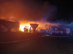 Nocny pożar w Tychowie. W akcji jedenaście zastępów