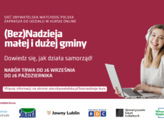 Zapraszamy na kurs “(Bez)Nadzieja małej i dużej gminy”!
