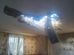 Fragmenty rosyjskiego drona spadły na dom