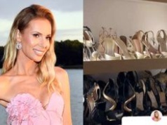 Izabela Janachowska chwali się wielką szafą pełną szpilek drogich marek: 