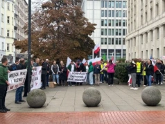 Protest rolników w Warszawie "Chcemy Pracy! NIE zasiłków!"
