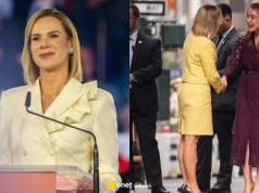 Marta Nawrocka cała na żółto na spotkaniu z Melanią Trump. 