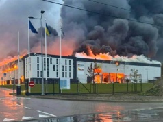 Rosyjski atak na Lwów. Spłoną towar polskiej firmy