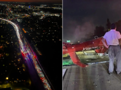 Dramatyczne chwile na autostradzie w Kalifornii. Helikopter medyczny runął na ziemię