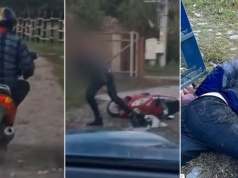 Jego wdzianko w kratę podziwia teraz cała Polska. Uciekał na skuterze aż się kurzyło