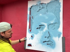 Mural społeczny. Mieszkańcy współtworzyli dzieło na Zatorzu