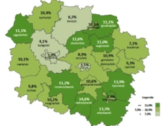 Przybywa w kujawsko-pomorskim powiatów z bezrobociem liczonym dwucyfrowo