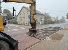 Demontaż kostki na ulicy Jaworznickiej