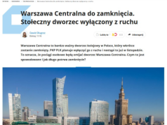 Warszawa Centralna zostanie zablokowana 11 listopada!