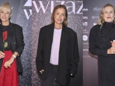 Szykowna Grażyna Szapołowska, ciężarna Olga Frycz i Dorota Szelągowska w czerwonej koronce zadają szyku na evencie