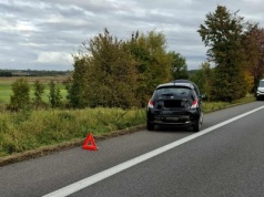 Zderzenie czterech pojazdów na DK 92