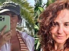 Żona Marcina Prokopa eksponuje ciało w pasiastym bikini