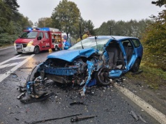 Wypadek na DK60. Pięć osób poszkodowanych