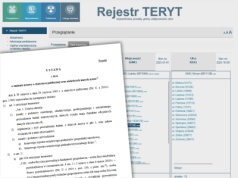 Uporządkowanie zasad prowadzenia i aktualizacji rejestru TERYT