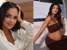 Klaudia El Dursi wspomina, ile przytyła w ciąży i prezentuje zdjęcie TOPLESS na kilka godzin przed porodem