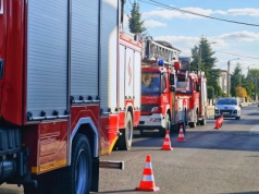 Pożar przy wulkanizacji (ZDJĘCIA)