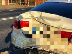 Ciężarówką wjechał w Audi (ZDJĘCIA)