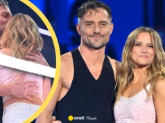 Na sekundy przed występem Marcin Rogacewicz zwrócił się do Agnieszki Kaczorowskiej. 
