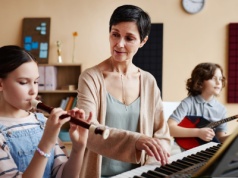 Dzieci nie chcą śpiewać na lekcjach muzyki. 