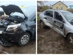 Zderzenie dwóch aut w Czarnowie-Bikach. Jedna osoba trafiła do szpitala