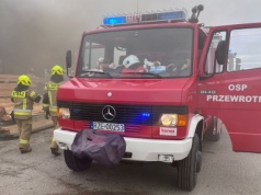 Pożar tartaku w Przewrotnem