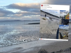 Mężczyzna utknął w piasku tuż przed przypływem. Akcja w Wielkiej Brytanii